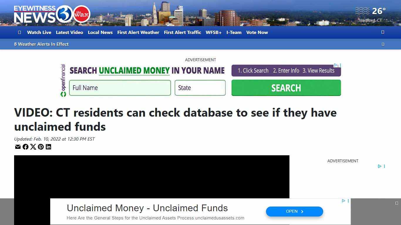 VIDEO: CT residents can check database to see if they have unclaimed funds